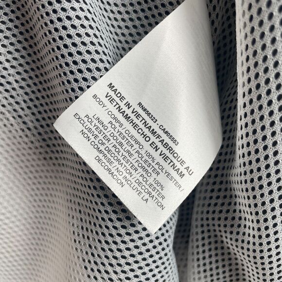 Nike Lab Jacket Men S White Gray Windbreaker Full Zip Colorblock Retro 914240011 - Picture 10 of 10